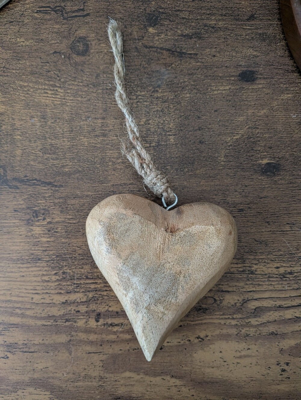 Rustic Wooden Heart Ornament, Home Decor